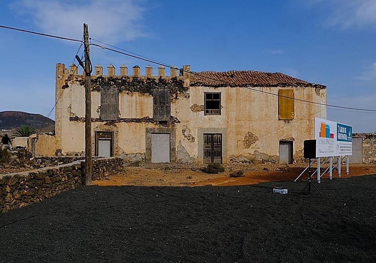 Casa del Inglés, en La Oliva casco, que es propiedad del Cabildo de Fuerteventura.