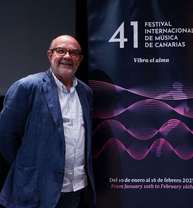 Jorge Perdigón, este mes de julio, durante la presentación de la 41ª edición que se celebrará en 2025.