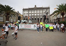La manifestación de los trabajadores municipales, en imágenes