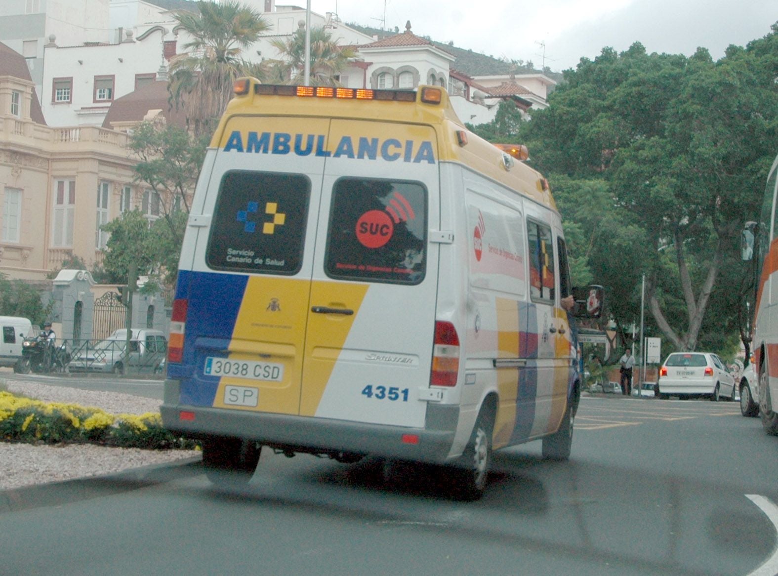 Imagen de archivo de una ambulancia del SCS.