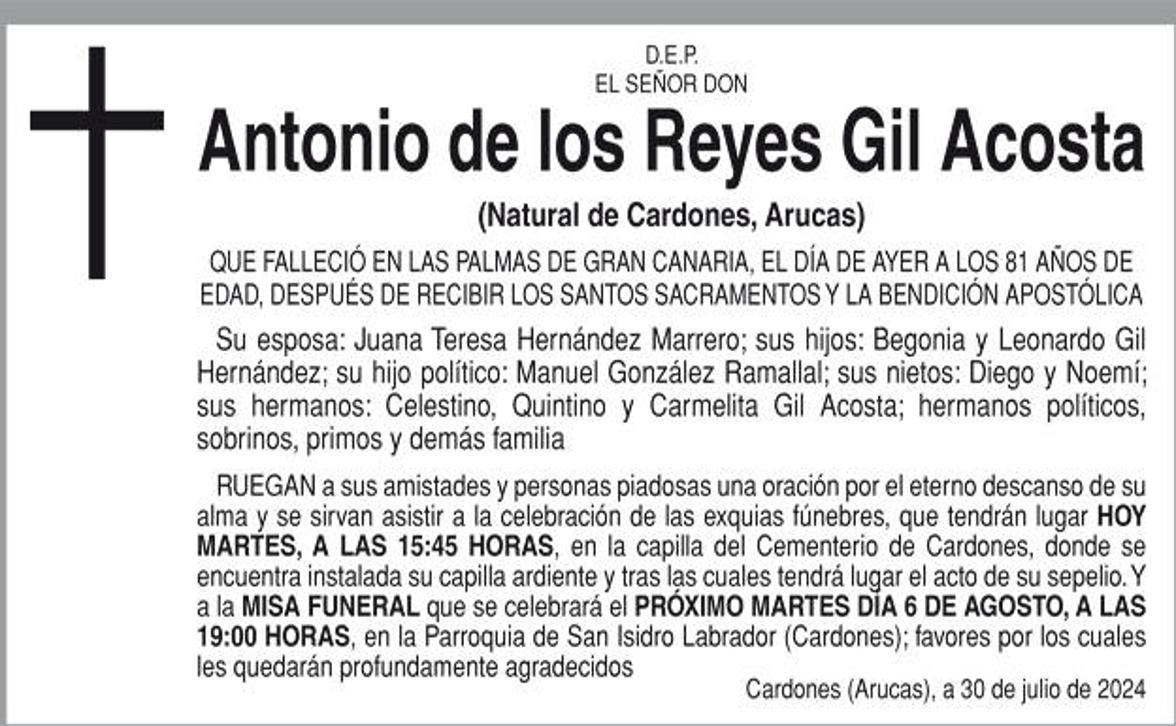 Antonio de los Reyes Gil Acosta
