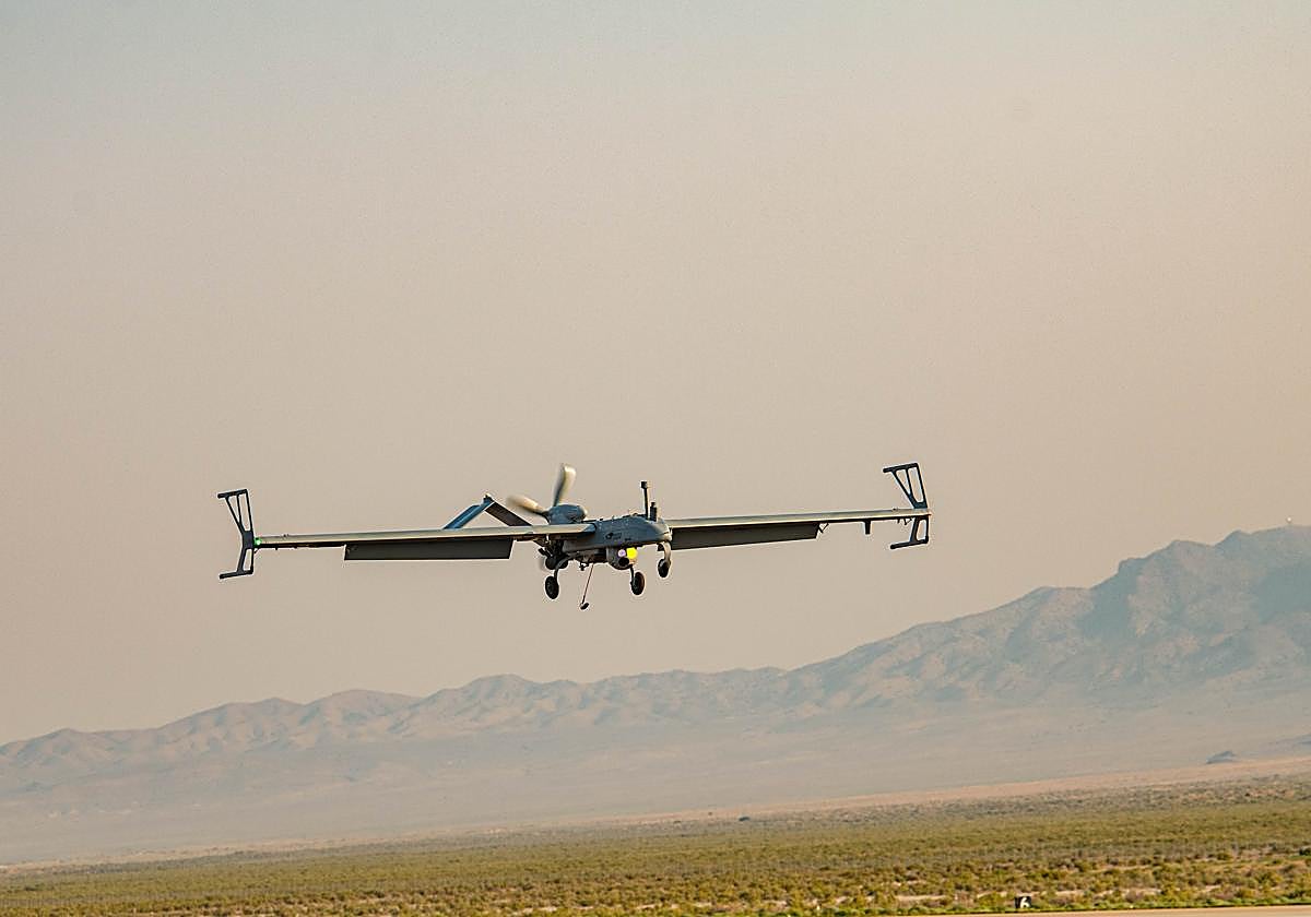 Foto de archivo de un UAS, esto es un dron de baja y media altitud.