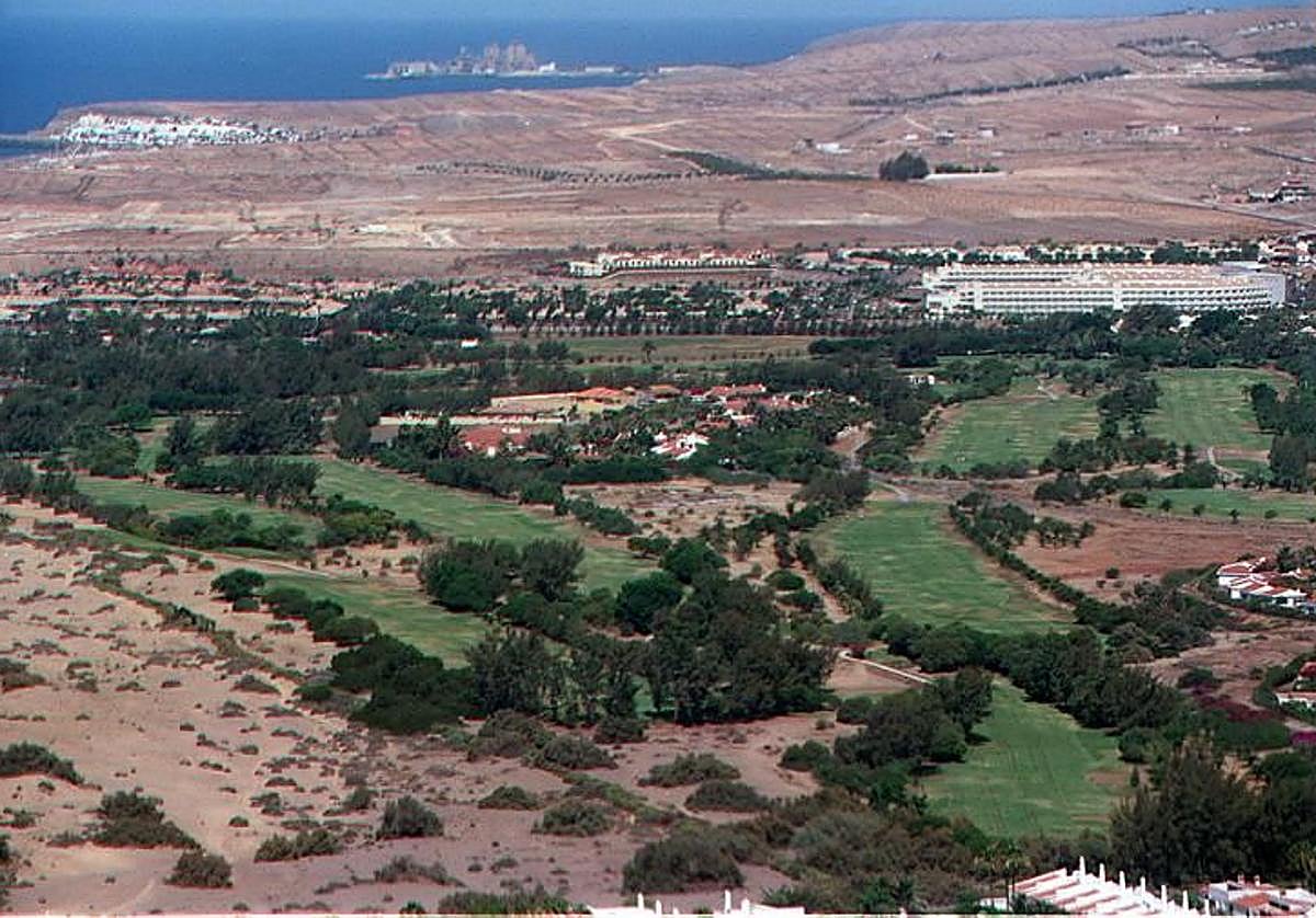 Imagen de archivo de los terrenos del campo de golf de Maspalomas.