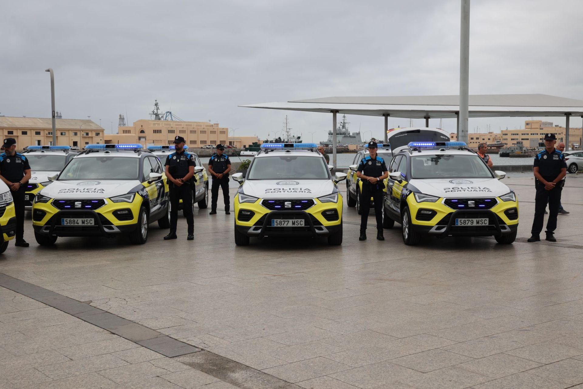 Los nuevos vehículos de la autoridad portuaria, en imágenes