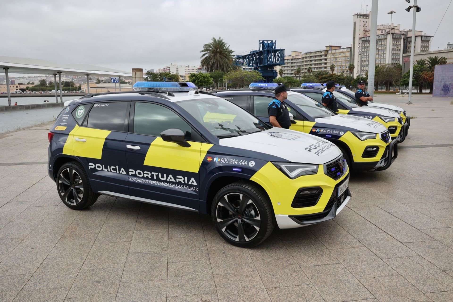 Los nuevos vehículos de la autoridad portuaria, en imágenes