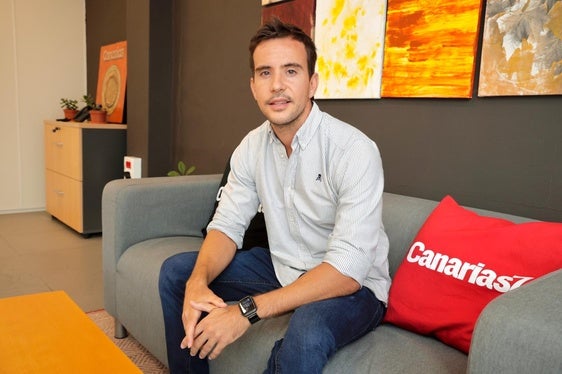 El cardiólogo Aridane Cárdenes durante la entrevista que concedió este lunes a CANARIAS7
