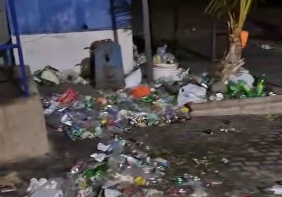Parte de la basura de la playa de Agaete.