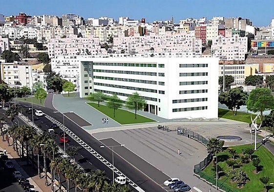 Infografía del proyecto de las 148 viviendas diseñada para la zona del parque de Las Rehoyas.