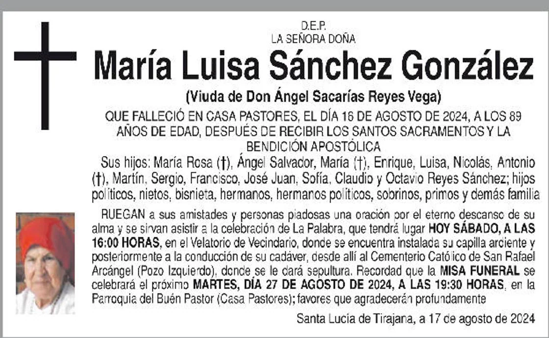 María Luisa Sánchez González | Canarias7