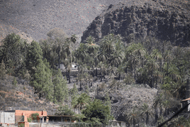 Imágenes de la zona afectada este domingo.