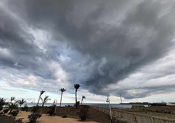 Nubes y viento en Gran Canaria.