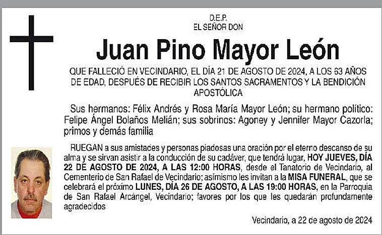Juan Pino Mayor León | Canarias7