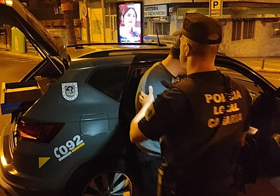 Momento de la detención.