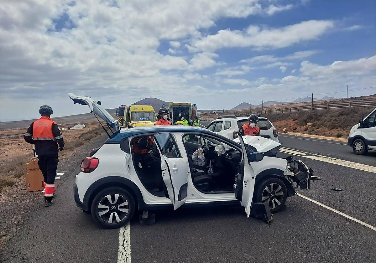 Imagen del accidente.