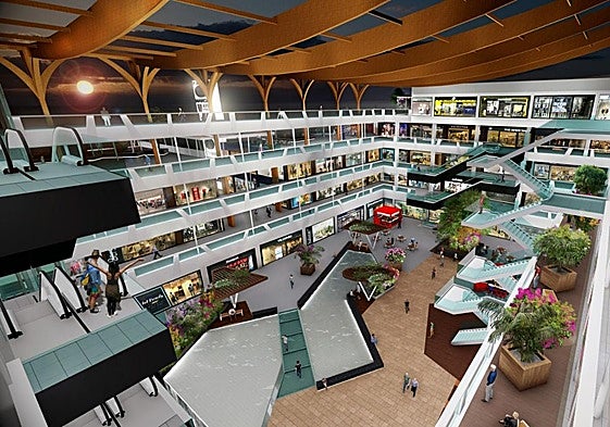 Recreación de cómo quedará el suelo comercial.