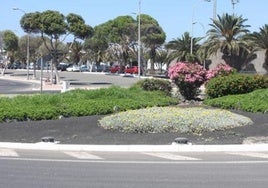 Zona ajardinada en la capital.