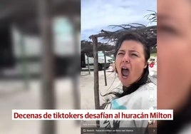 Estupor en Florida por los tiktokers que desafían al huracán Milton: «Si se quedan, van a morir»