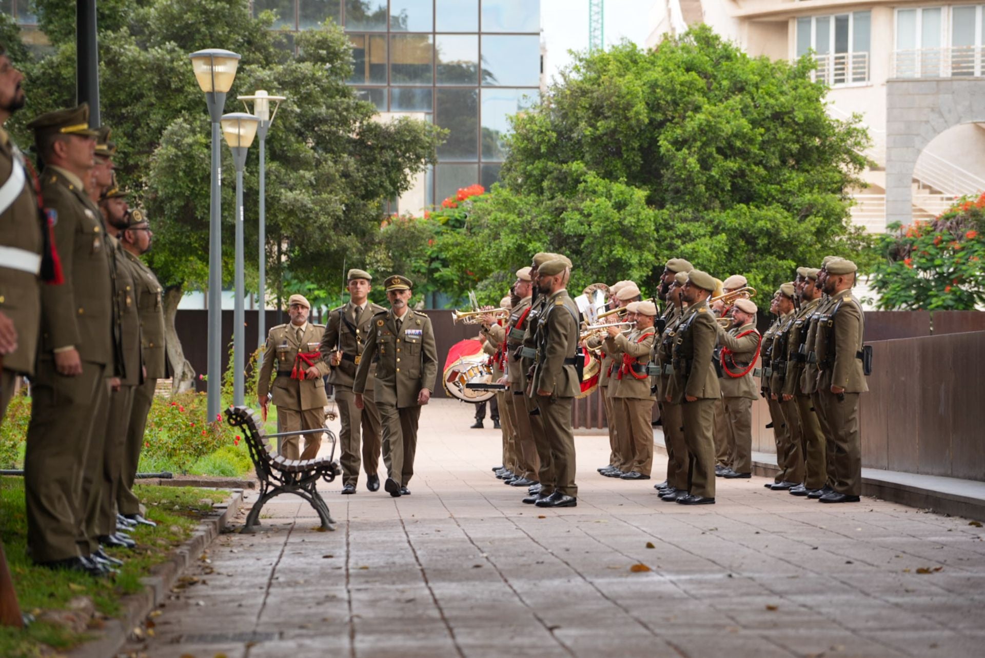 Conmemoración de la batalla naval en los jardines del Castillo de La Luz