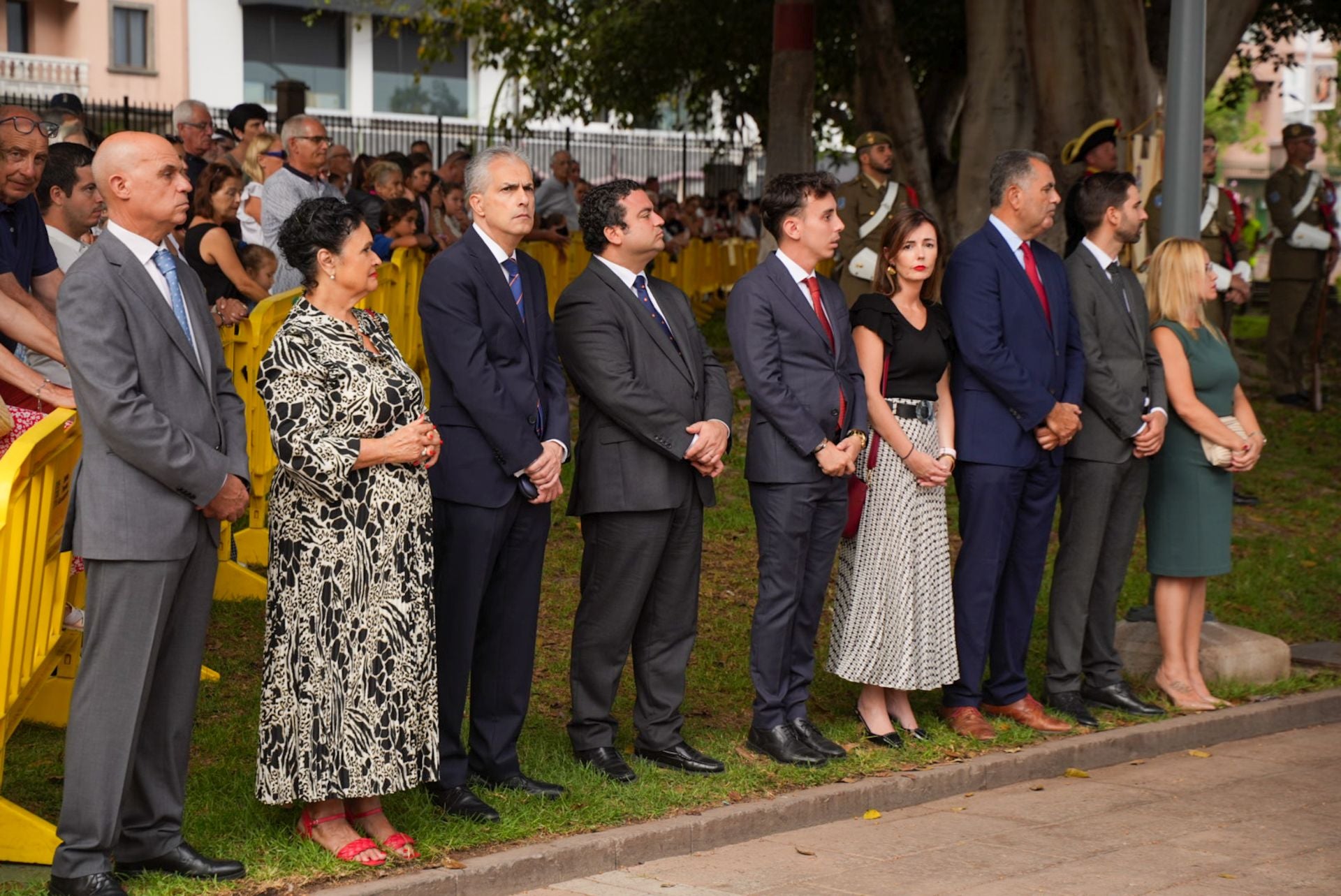 Conmemoración de la batalla naval en los jardines del Castillo de La Luz