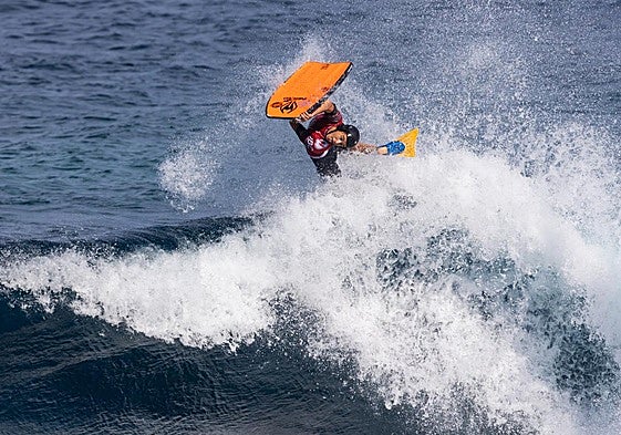 Jai Taylor en acción durante la tercera jornada.