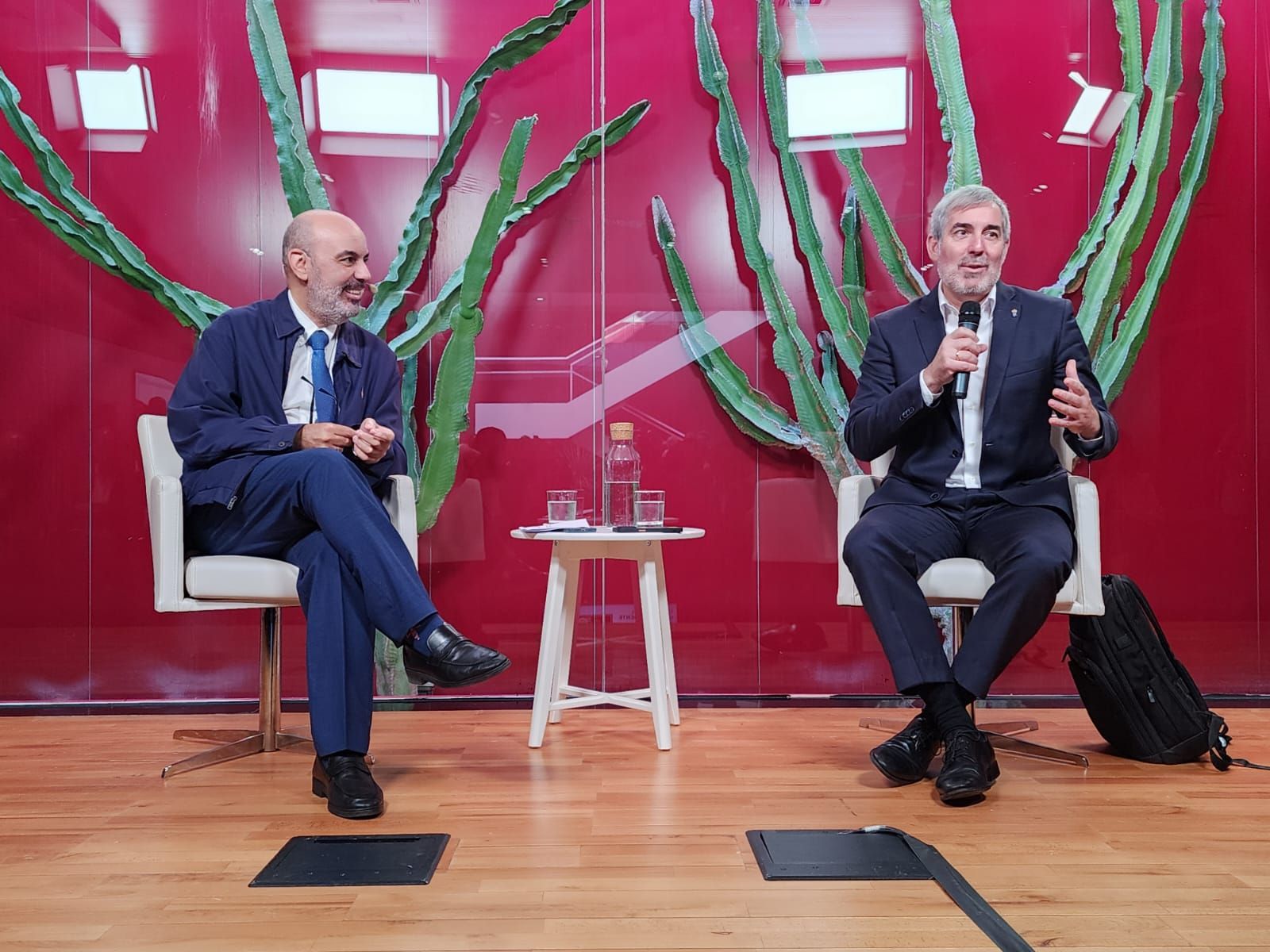 Las imágenes del encuentro con Fernando Clavijo en CANARIAS7