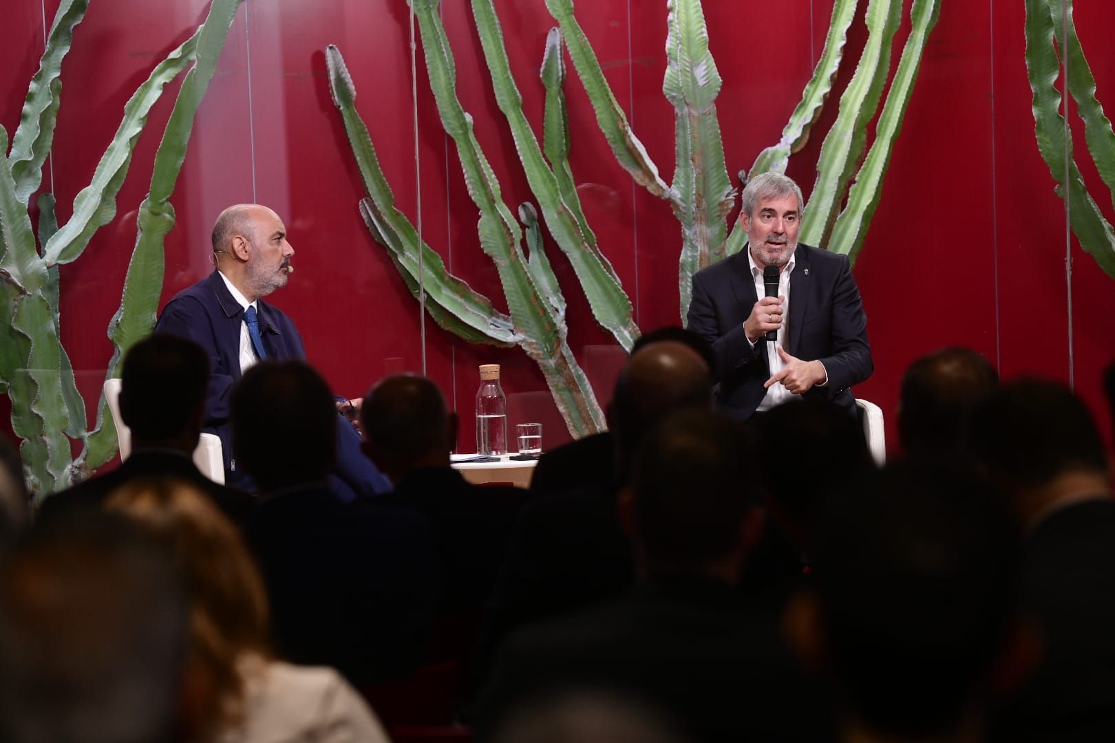 Las imágenes del encuentro con Fernando Clavijo en CANARIAS7