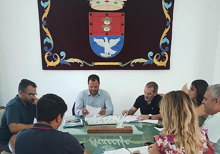 Junta de gobierno en Arrecife.