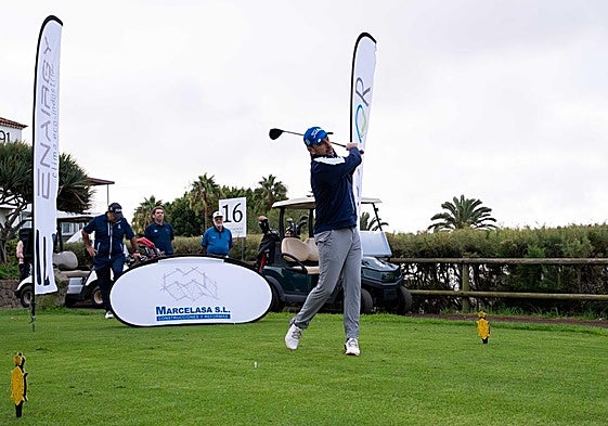 Marrero, en plena acción en el torneo.