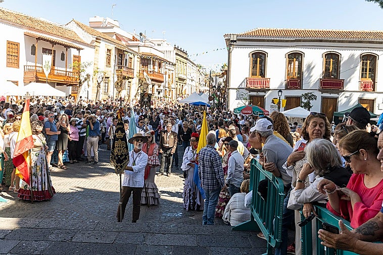 La Romería-Peregrinación del Rocío a la Virgen del Pino llega a Teror