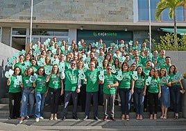 Cajasiete celebra el 'Día Solidario' colaborando con Banco de Alimentos