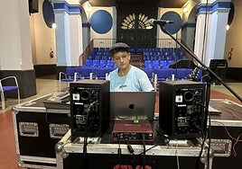 Lajalada, en pleno ensayo, en la Sala Insular de Teatro.