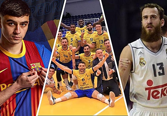 Guaguas Las Palmas, Pedri (FC Barcelona) y Sergio Rodríguez (baloncesto) son algunos de los destacados en estos premios auspiciados por el Gobierno de Canarias.