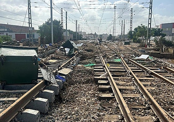 Imagen que muestra los estragos de la DANA.