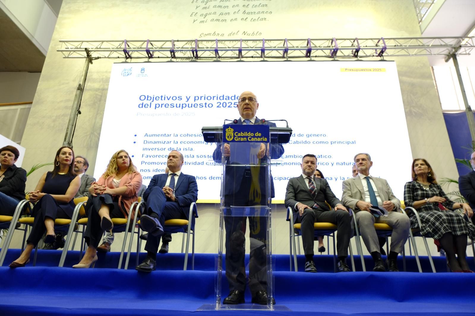 Presentación de los presupuestos de 2025, en imágenes