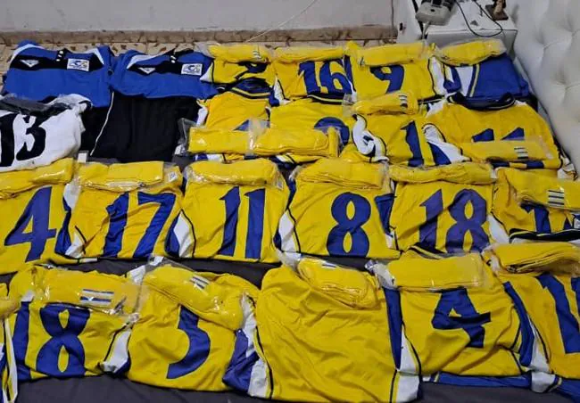 Detalle de las equipaciones enviadas a Cuba.