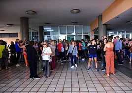 Las imágenes de la protesta por los despidos y el cierre del Centro Insular de Deportes
