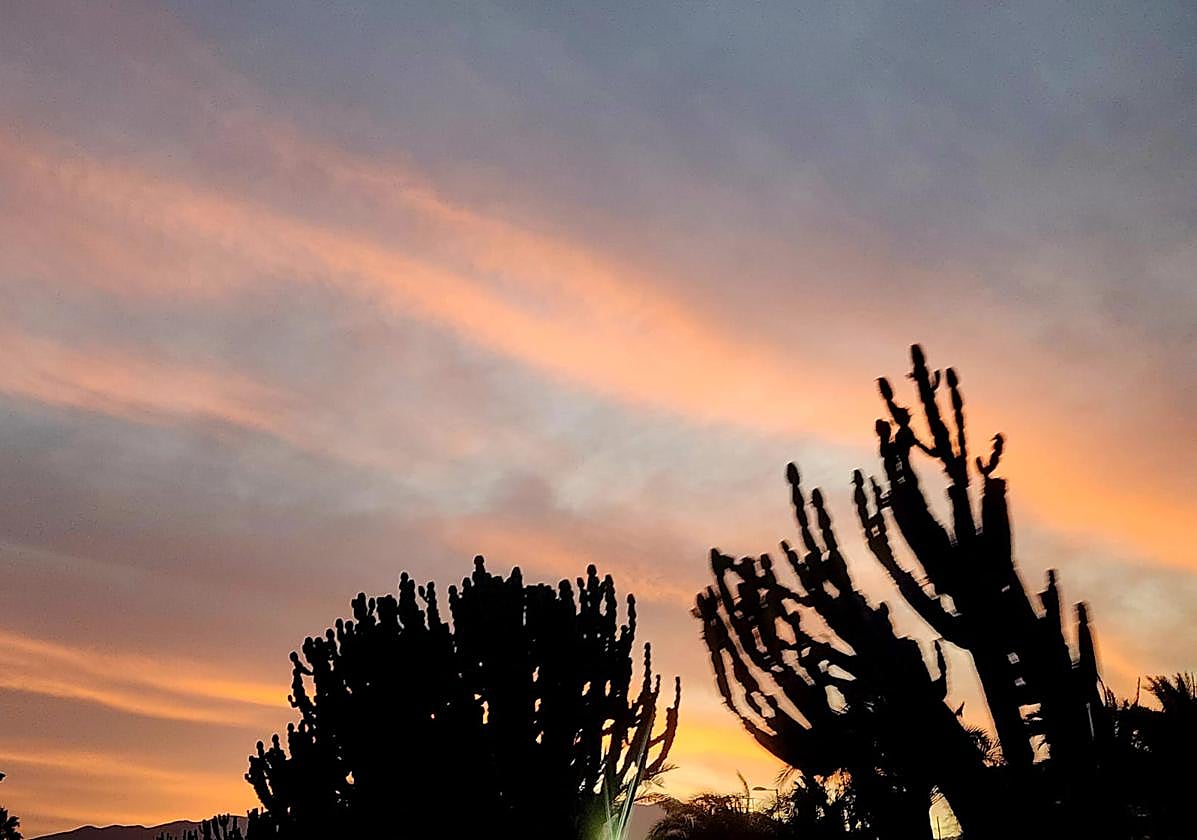 Imagen reciente de un atardecer en Gran Canaria.