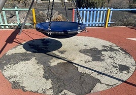 Parque en mal estado.