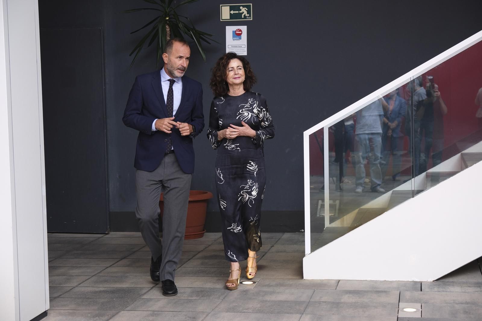 Imágenes de la conferencia sobre los presupuestos de Canarias para 2025