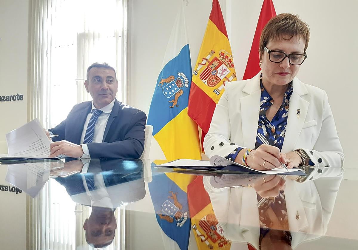 Oswaldo Betancort y Candelaria Delgado.