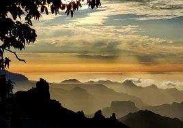 Foto de un atardecer del pasado mes de octubre en la cumbre de Gran Canaria.