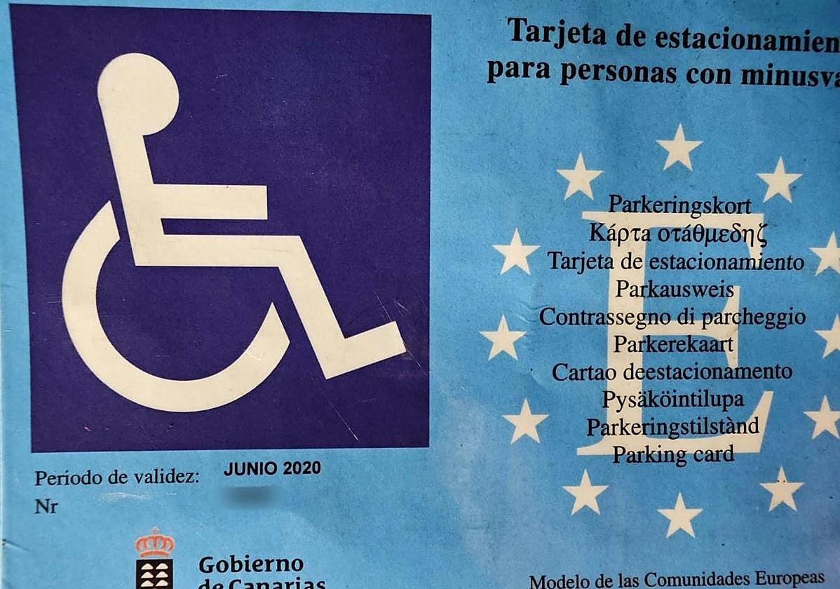 Picaresca en la capital grancanaria: usa para aparcar la tarjeta PMR de una persona fallecida en 2012