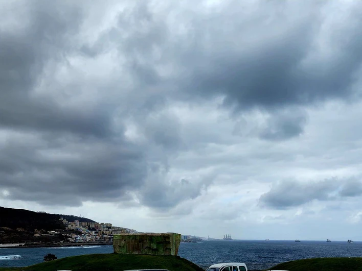 Nubes en la capital grancanaria.