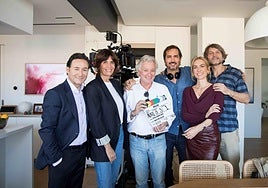 De izquierda a derecha, Carlos Santos, Elia Galera, Eduardo Campoy, Guillermo Ríos, Kira Miró y Salva Reina.