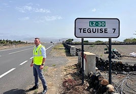 Consejero en la carretera a mejorar.