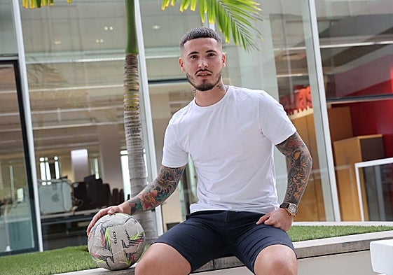 Joel Del Pino, durante la entrevista en las instalaciones de CANARIAS7.