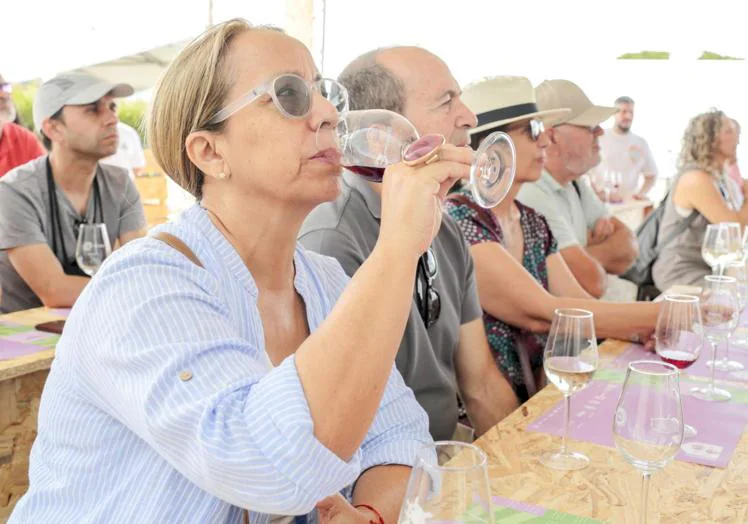 Cata de vinos en una de las aulas formativas.