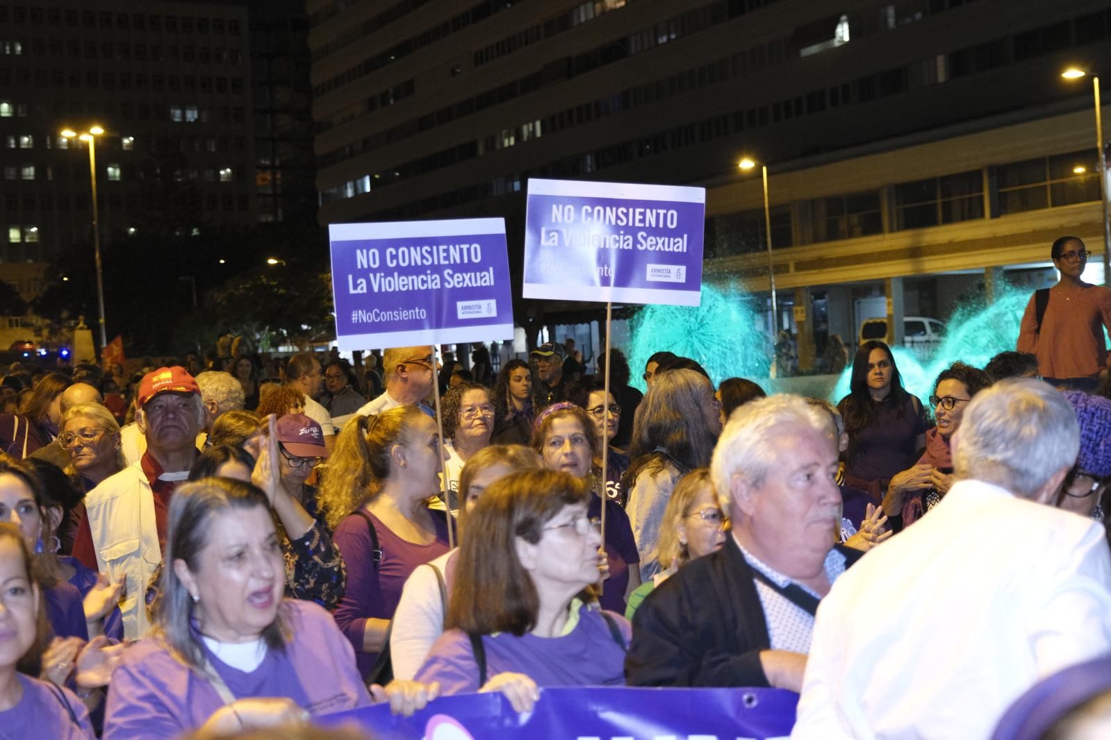 La manifestación del Día Internacional de la Eliminación de la Violencia contra las mujeres, en imágenes