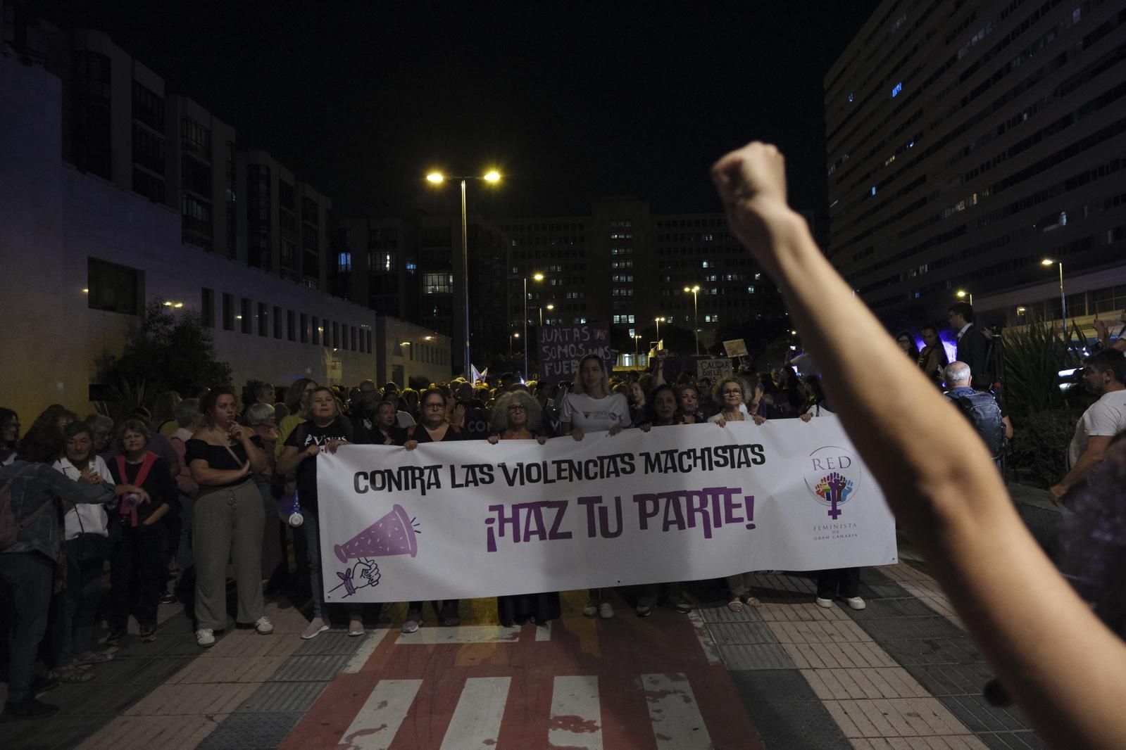 La manifestación del Día Internacional de la Eliminación de la Violencia contra las mujeres, en imágenes