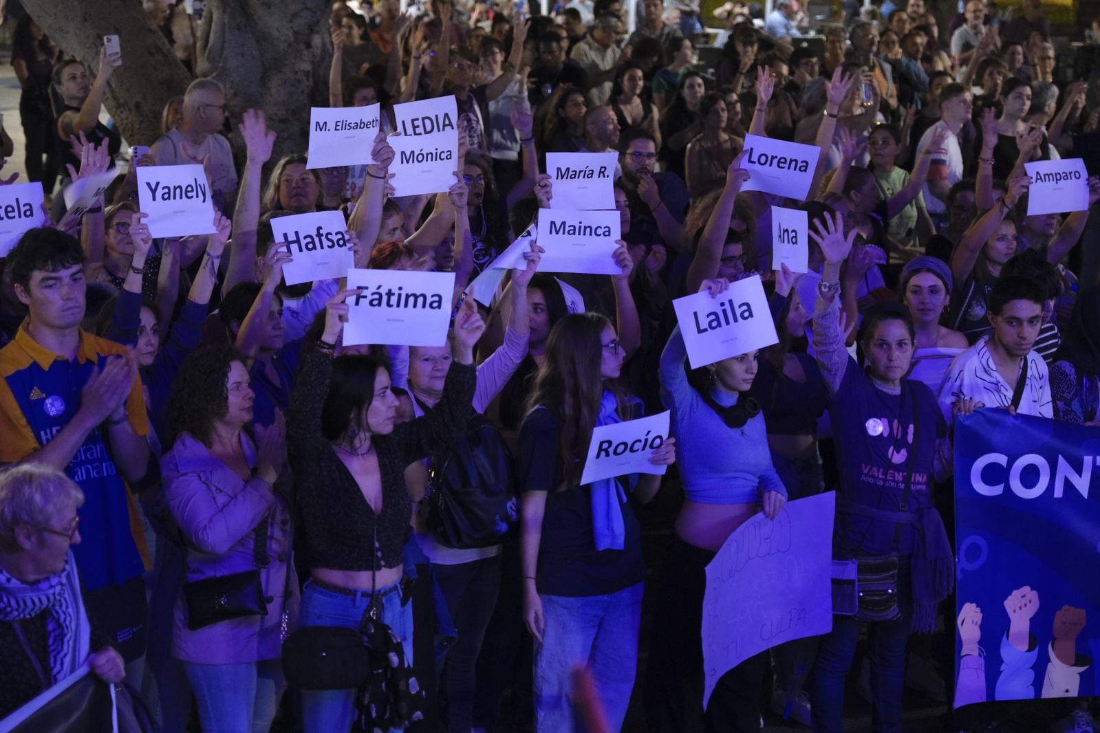 La manifestación del Día Internacional de la Eliminación de la Violencia contra las mujeres, en imágenes